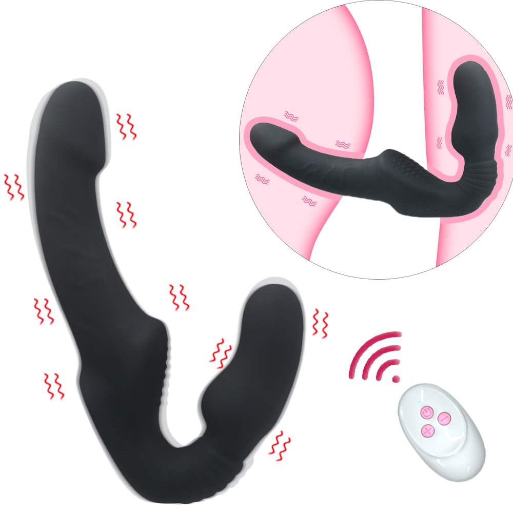 SHEMESIX - Couple Dildo Vibrator Female Dual Vibrator G-spot Anal Prostate Massager Adult Sex Toy