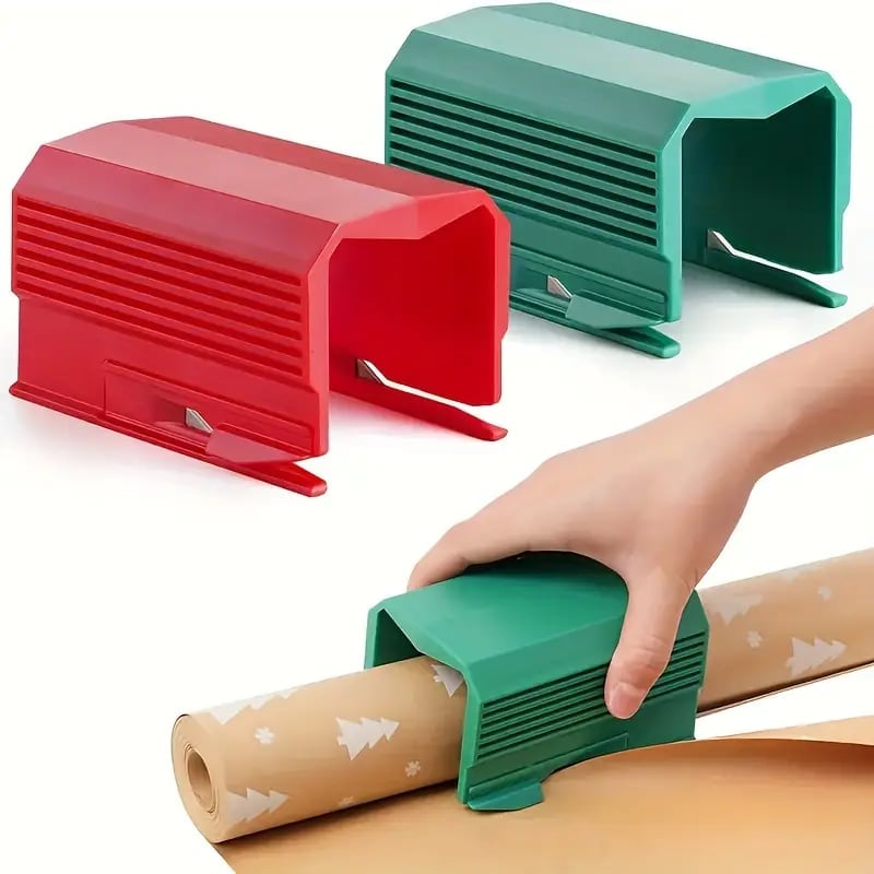 🎄🎁Wrapping Paper Cutter – Double Blades & Compact Design