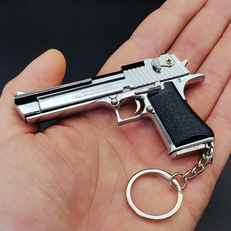 Desert Eagle Full Metal Gun Model Model Toy Keychain