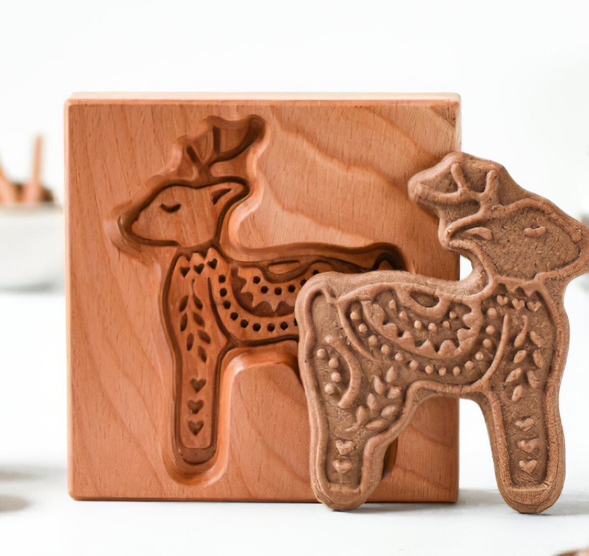 (🌲Early Christmas Sale - 49% OFF) 🍪Carved Wooden Pryanik Gingerbread Cookie Mold