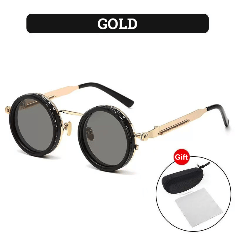 🍂TikTok Fall Sale — Last Day 70% OFF 🎉Adjustable Tint Rounded Polarized Lenses Retro Sunglasses