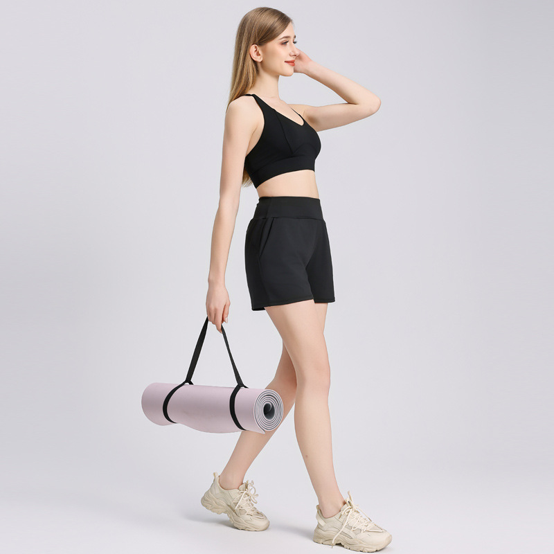 🔥Luftige Cool Touch 2-in-1-Yoga-Shorts mit ultrahoher Taille und Taschen(Kaufen Sie 2, kostenloser Versand)
