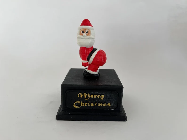 🎅3D Cheeky Santa Butt Trophy Figurine