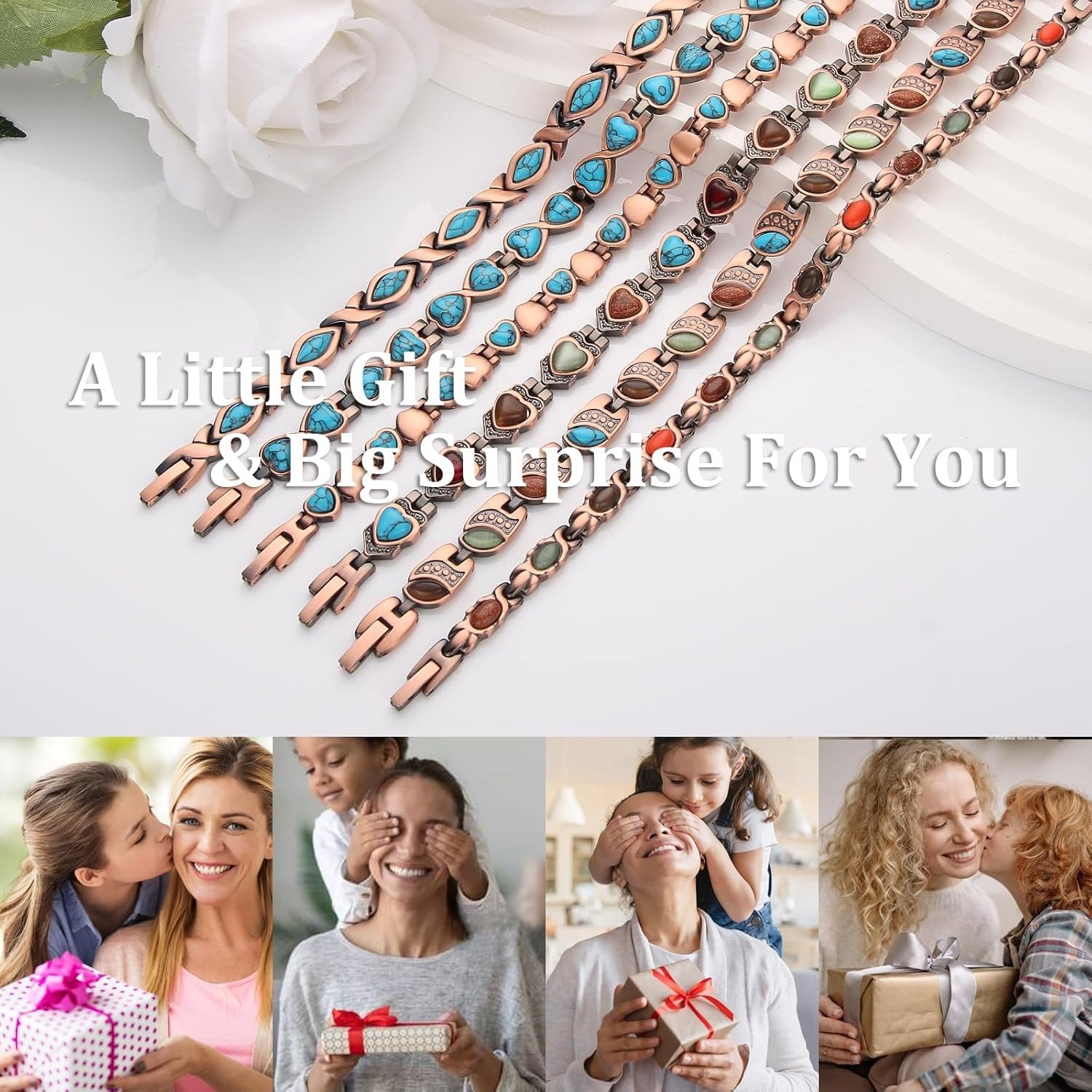 🚀 Fresh Week Fresh Discounts 60% OFF- Pure Solid Copper Magnetic Bangle for Women🎁Buy 2 Free Shipping