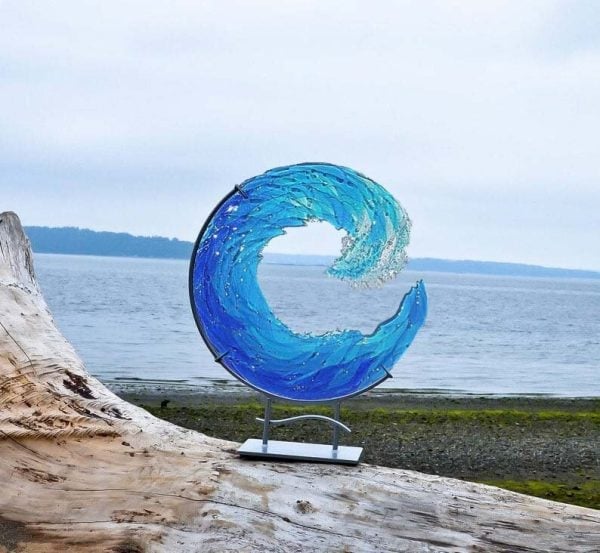 (Last Day Promotion - 50% OFF) Ocean Wave Fused Sculpture, BUY 2 FREE SHIPPING