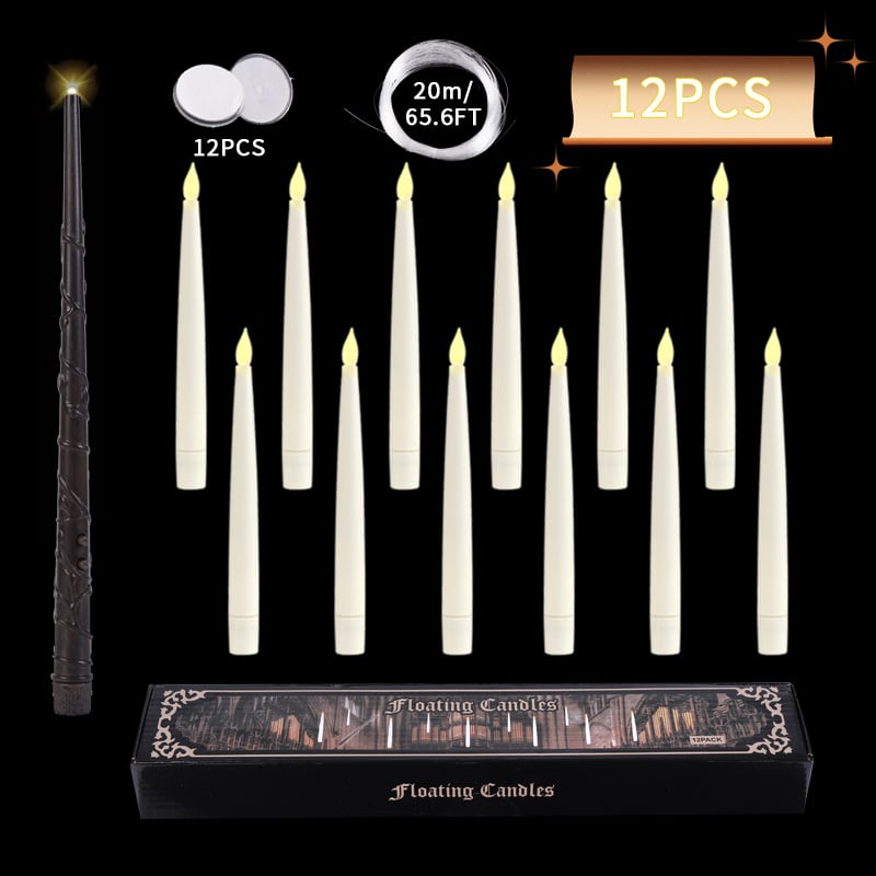 Floating Candles with Magic Wand Remote