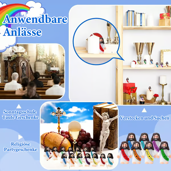 🔥Mini-Jesusfiguren mit Originaldesign Jesus liebt dich