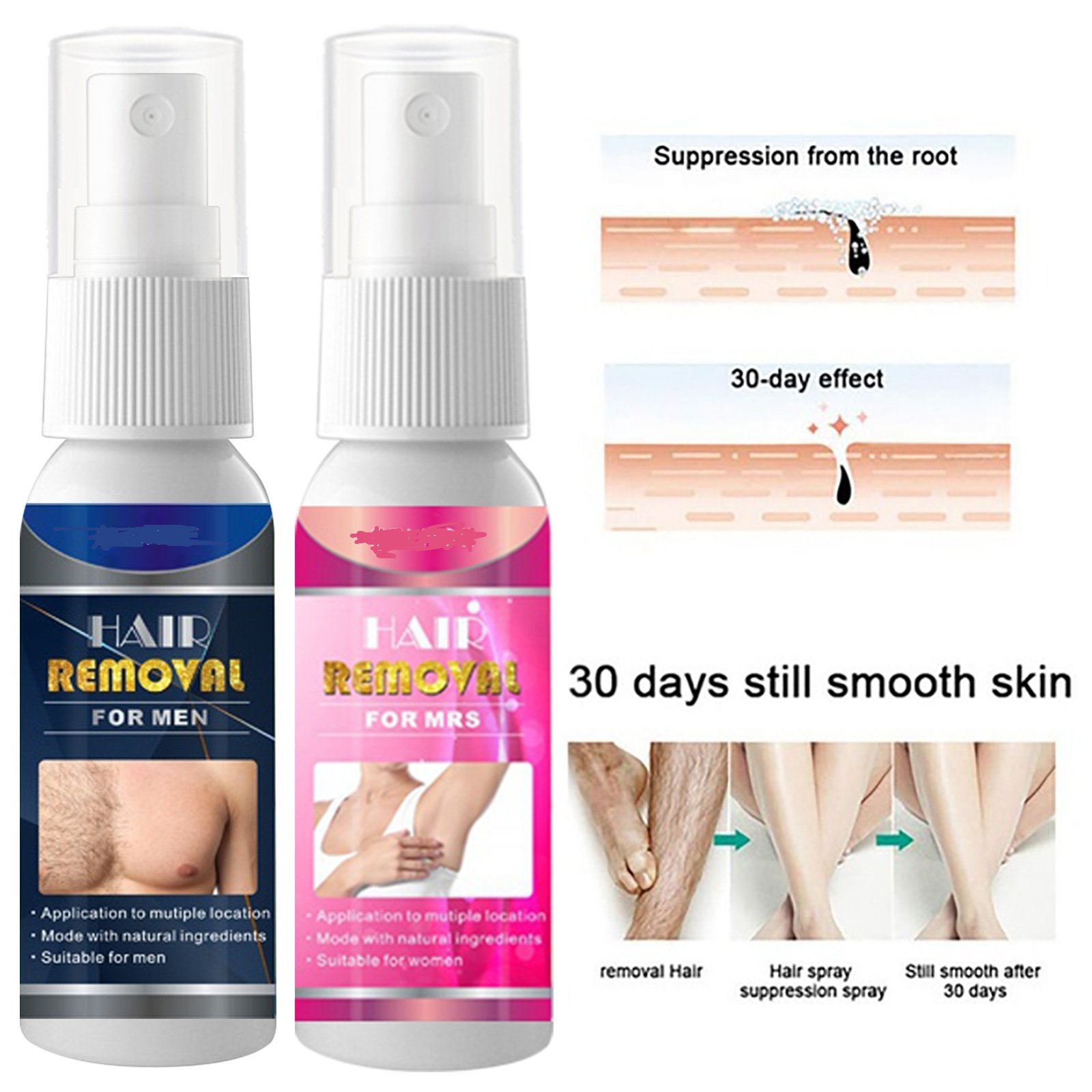 🔥(Early Mother's Day Sale - 50% OFF)Body Hair Removal Spray-Buy 2 Get 2 Free