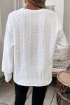 Women's Fashion Casual Solid Color Warm Loose Long Sleeve T-Shirt