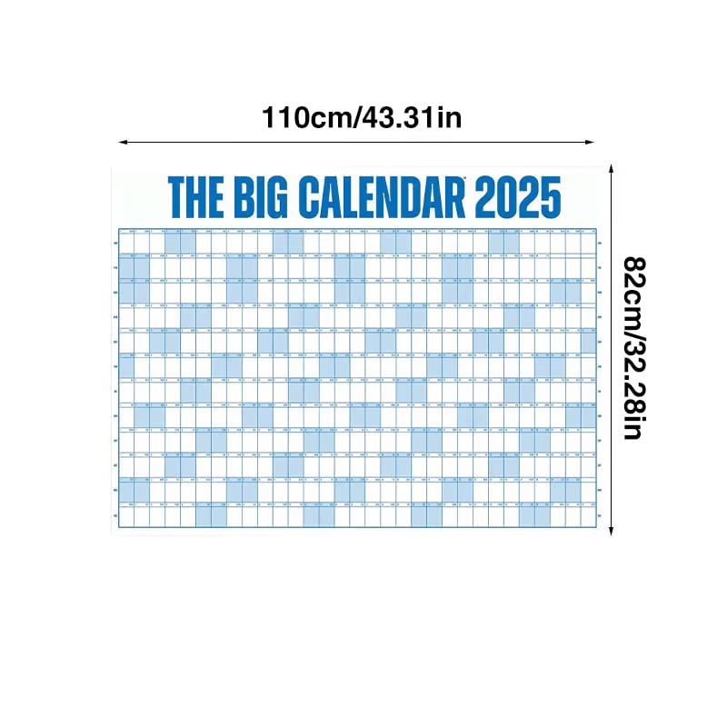 🎁TikTok Last Day Sale - 70% OFF🎉 The Big Calendar 2025 | Dry Erase