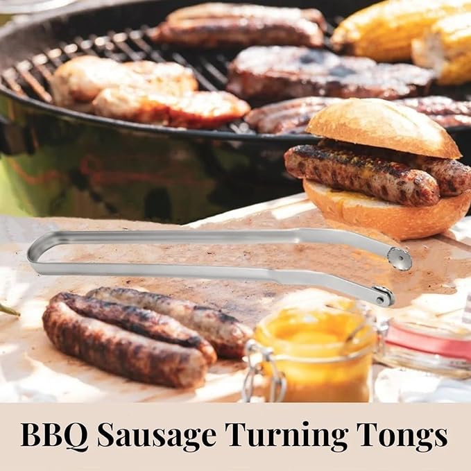 🔥Last Day 50% OFF- Hot Dog Tongs, BBQ Sausage Turning Tongs