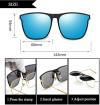 (Mother's Day Sale- 50% OFF) New Polarized Clip-on Flip Up Metal Clip Sunglasses for Prescription Glasses