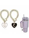 Letter Charm Accessories for  Cup 2PCS Initial Name ID Personalized Handle Charm for  Tumbler