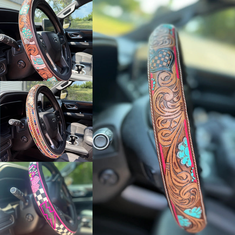 ⏰LAST DAY SALE 50% OFF🔥Western Steering Wheel Cover