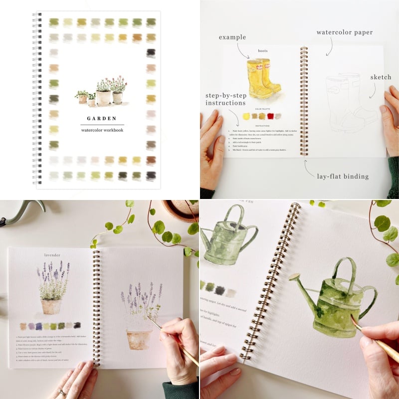 ⏰Children's Day Sale 60% OFF🖼️Beginner-Friendly💝Watercolor Workbook