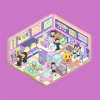 3D Sticker Play Scenes! Create Pool Party|Dessert Street|Pink Loft|Video Arcade