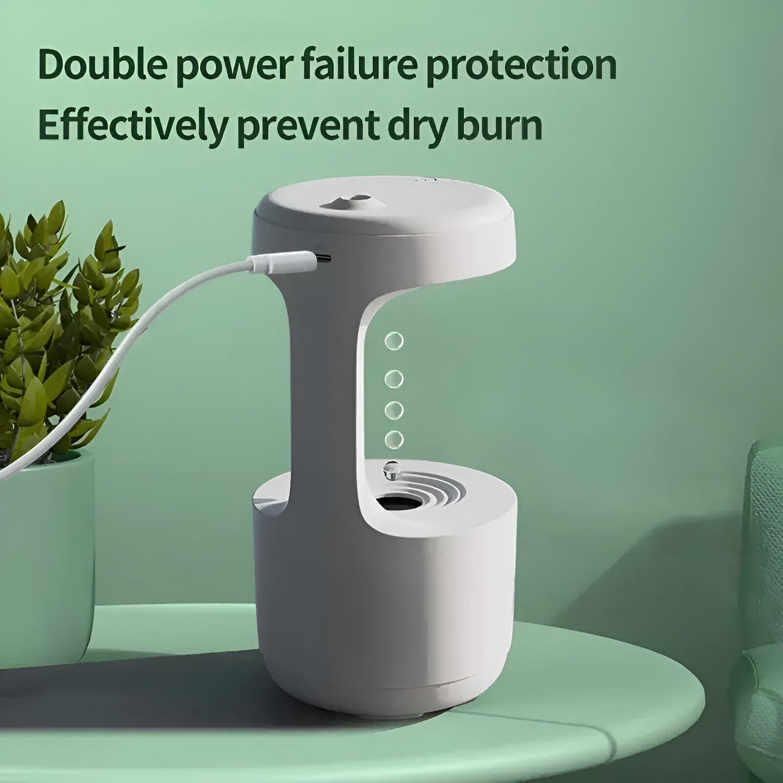 Anti-gravity humidifier