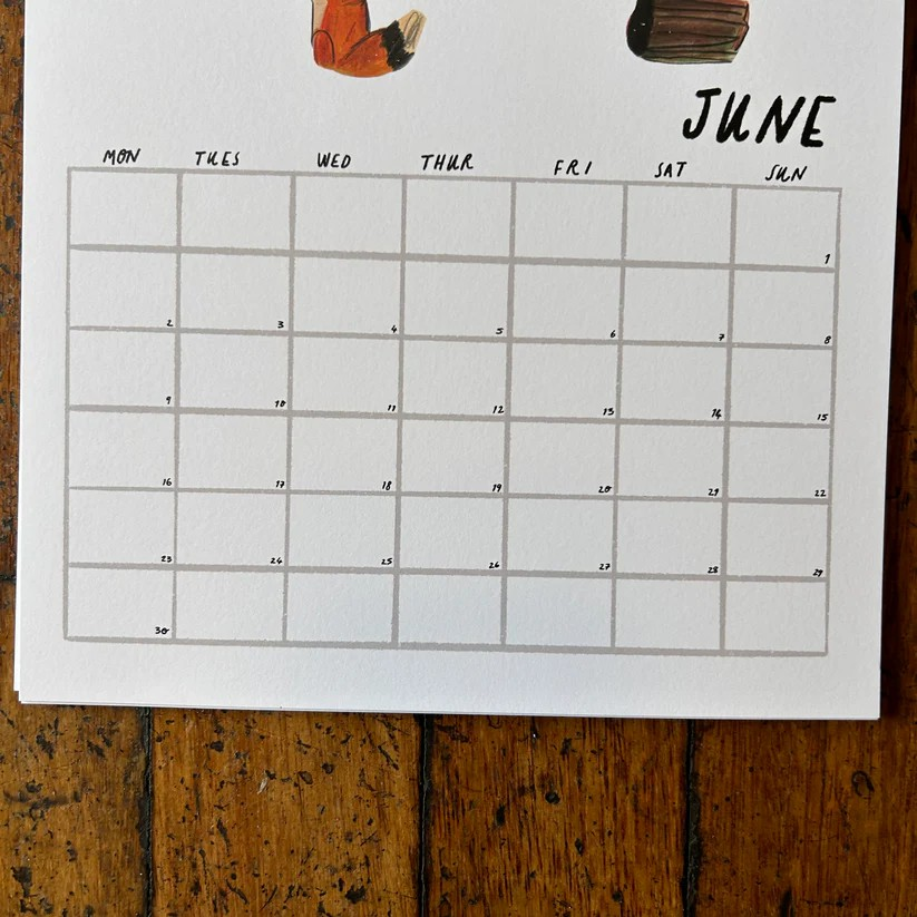 🚨 FLASH SALE ALERT! SAVE  $10🚨 2025 Fox-Themed Hand-Drawn Calendar – A Collectible Art Piece for Every Season-Pre-Order Now