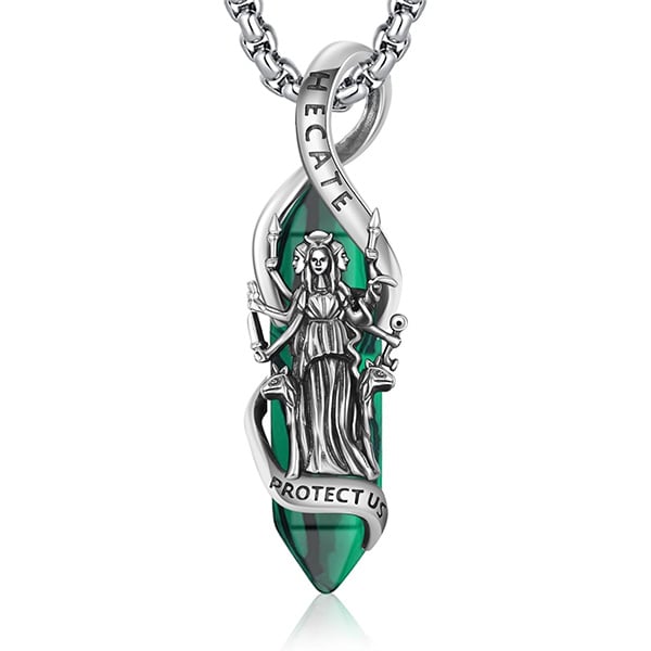 🎁BUY 2 GET 1 FREE🔮Handmade S925 Hecate Necklace:The Goddess of Magic Night and Witchcraft