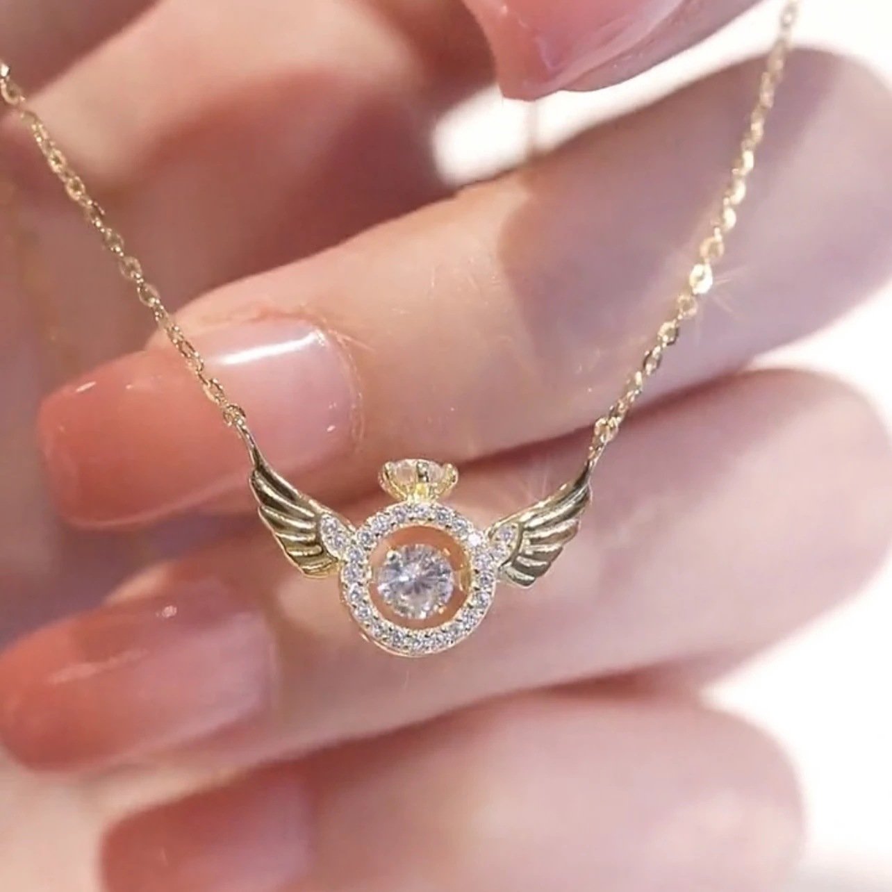 (🌲Early Christmas Sale- 50% OFF) Angel Wings Necklace - Buy 2 Free Shipping