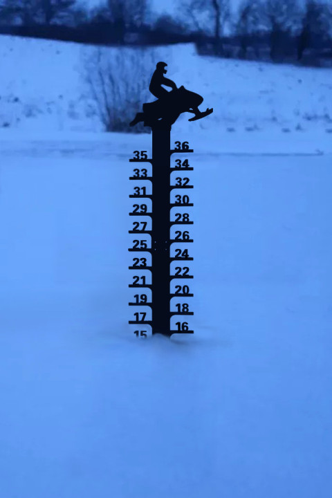 Iron Art Snow Gauge