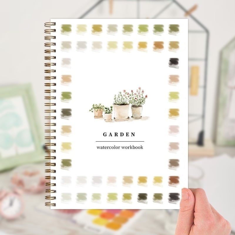 🏡Garden Watercolor Workbook