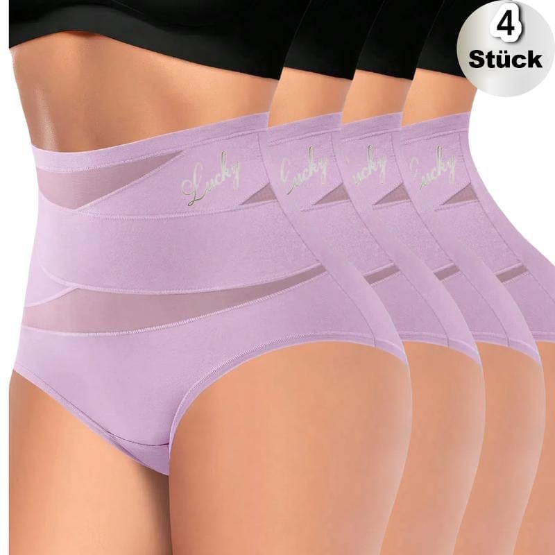 🔥Letzter Tag 49% Rabatt🎉4er-Pack Taillenhoher Shaping-Slip