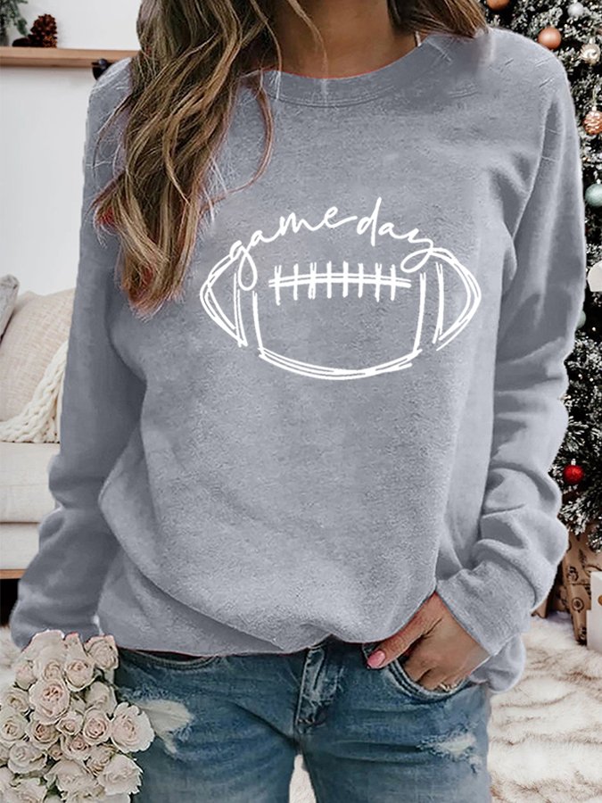 Women's Gameday Football Lover Casual Sweatshirt