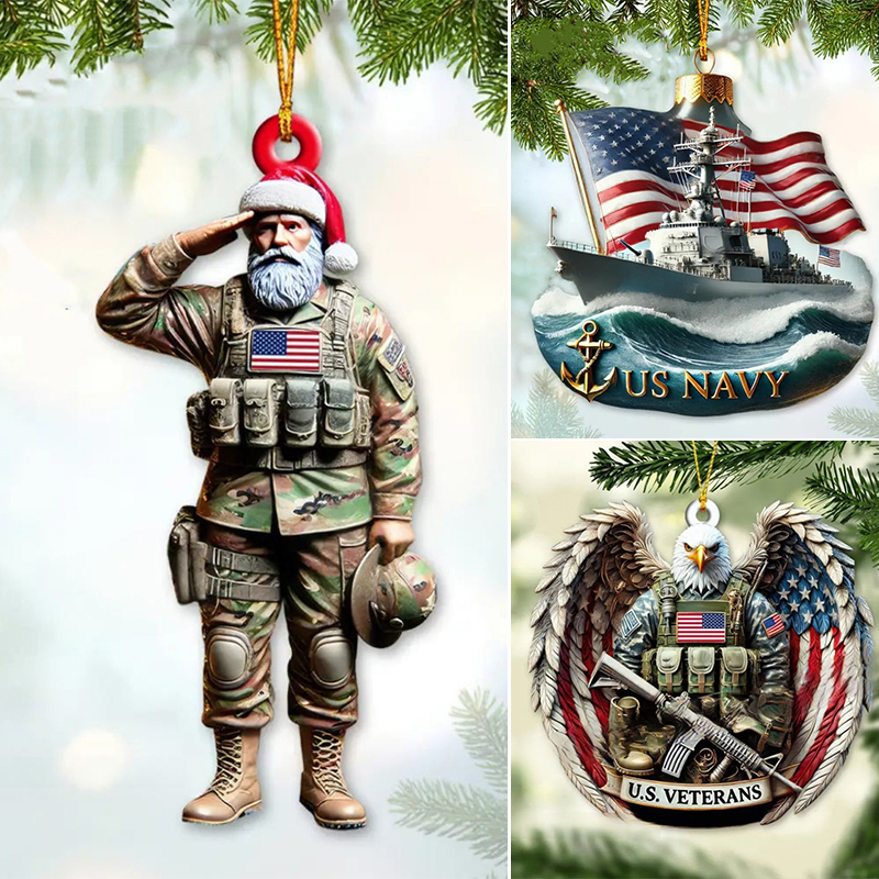 Military Themed Christmas Ornament