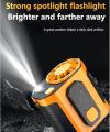 Portable Waist & Neck Fan with Power Bank and LED Light for Outdoor Use