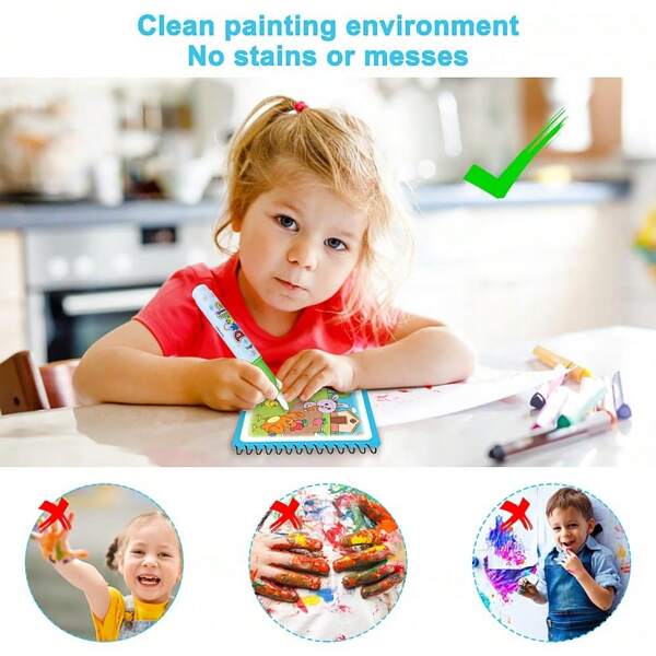 🌲EARLY CHRISTMAS SALE - 50% OFF🎁Toddlers Educational Learning Water Coloring Books