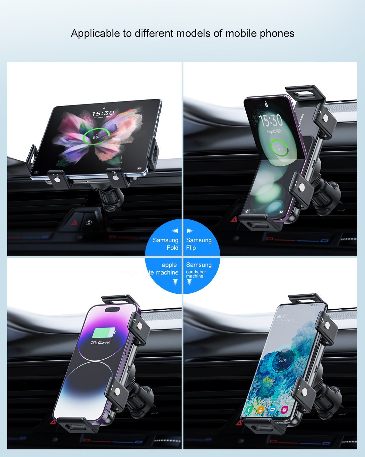 📱🚗2024 High intelligent mobile phone/Pad Holder