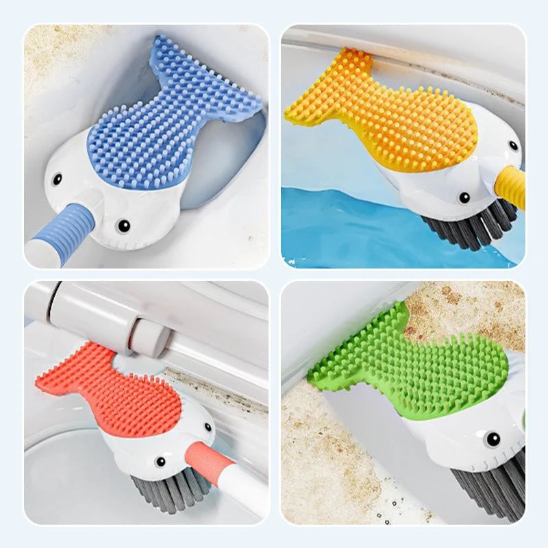 🎁TikTok Last Day Sale - 70% OFF🎉Wall-Mounted Suction Cup Toilet Cleaning Brush Set
