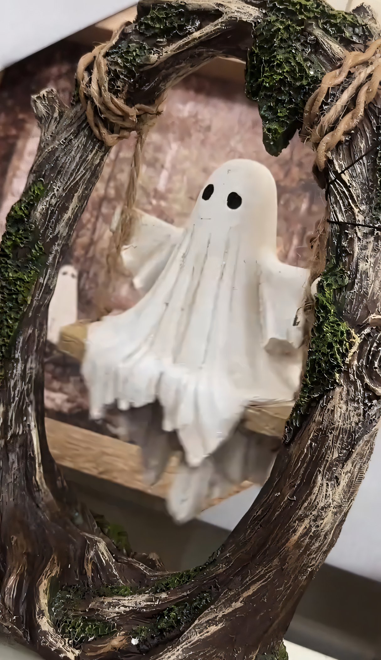 🔥Early Halloween Offer👻2025 Oncandforal®Swinging Shadows: Ghost on a Tree Swing