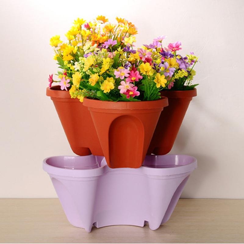 (🔥Last Day Promotion - 50%OFF)❀Stand Stacking Planting Pot, BUY 2 FREE SHIPPING