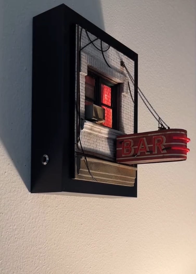 🎁TikTok Last Day Sale - 70% OFF🔥Miniature Bar Window on the Wall