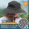 EINSKEY Unisex Sun Hat, Waterproof Wide Brim Bucket Hat Packable Boonie Hat for Fishing Hiking Gardening Safari Beach