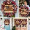 🏵100% Handmade American Patriotic God Bless Wreath(𝐉𝐚𝐦𝐞𝐬 𝐎𝐥𝐢𝐯𝐞𝐫 𝐇𝐚𝐧𝐝𝐦𝐚𝐝𝐞®)
