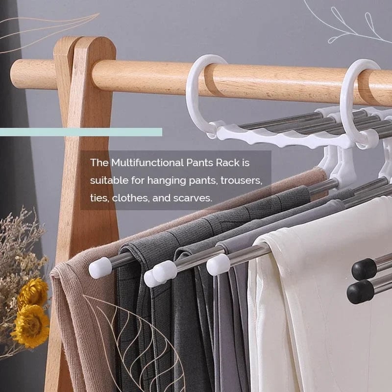 (🌲EARLY CHRISTMAS SALE - 50% OFF) 🎁Multifunctional Pants Rack(BUY 2 FREE SHIPPING TODAY!)