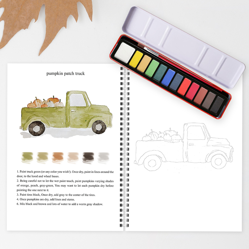 🍂Autumn Watercolor Workbook