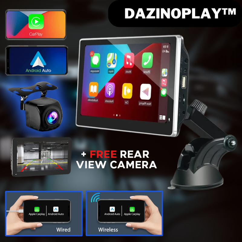 DazinoPlay™ Universal + FREE Rear View Camera