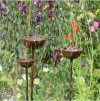 🔥🔥🔥 50% OFF – Limited Time Only! 🔥🔥🔥 Garden Stakes, Metal Yard Art, Outdoor Garden Decor, Rustic Metal Sculpture Rusty Rain Catchers Unique Gift