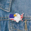 Limited Edition Patriotic Eagle Independence Day Brooch Badge