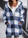 (🌲Early Christmas Sale- 50% OFF) Women Oversized Hoodie Plaid Loose Overcoat - Buy 2 Free Shipping