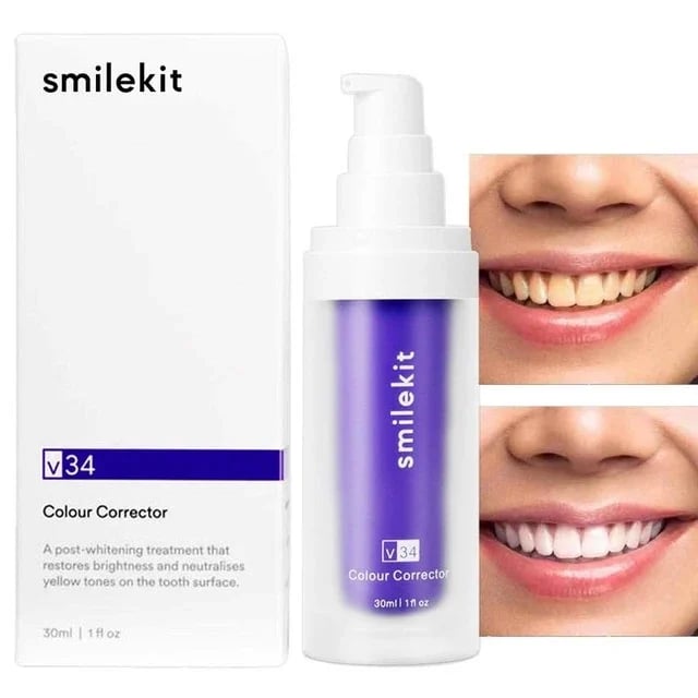 SMILEKIT™ New V34 Series Toothpaste Purple Color Corrector