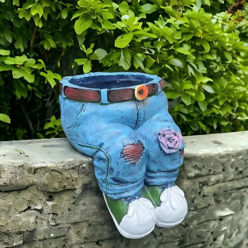 Uniquely Crafted Denim Flower Pots