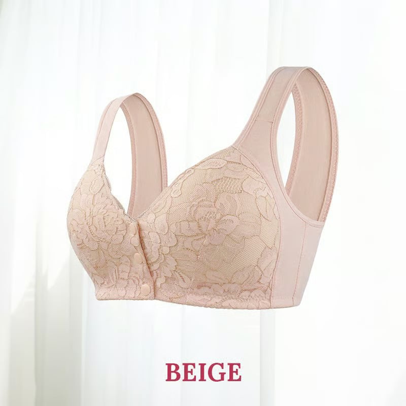🔥Letzter Tag Kaufe 1 und erhalte 3 Packungen⭐️Bügelloser BH mit Spitzenverschluss vorne