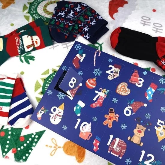 2024 Christmas Warm Socks Advent Calendar