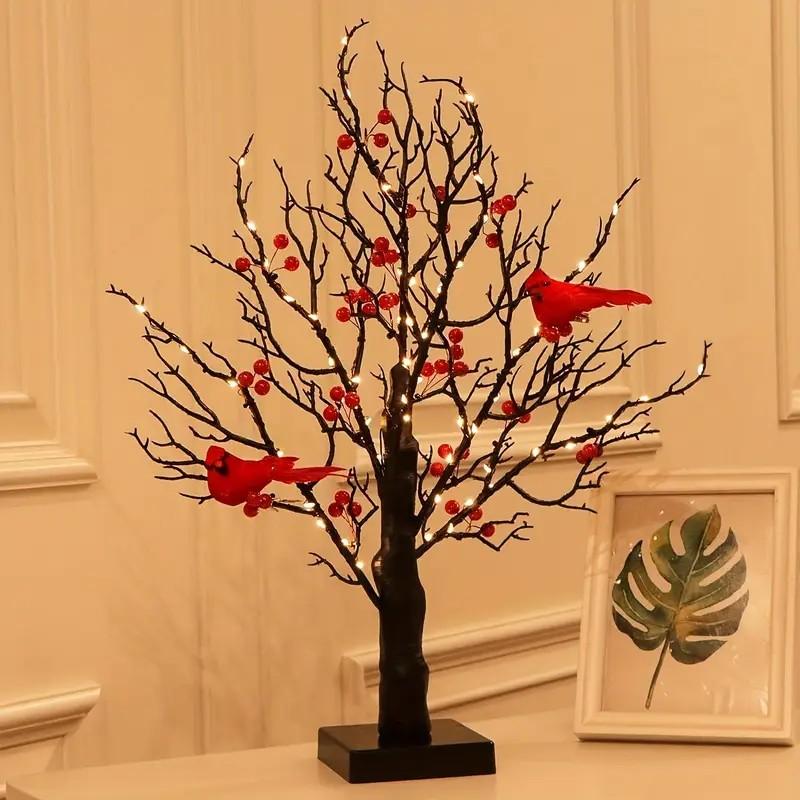 🎄TikTok Christmas Sale -70% OFF🐦Vintage Glowing Tree with Cardinals