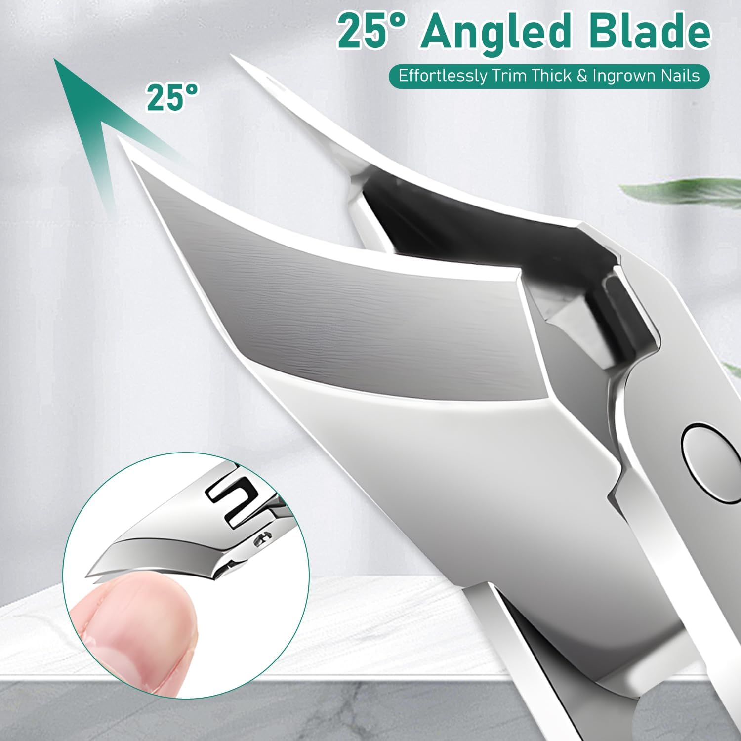 🔥Last Day 49%🔥Eagle Beak Angled Nail Clippers 3-Piece Set